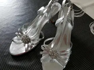 Flotte sandaler i sølv, Lilly