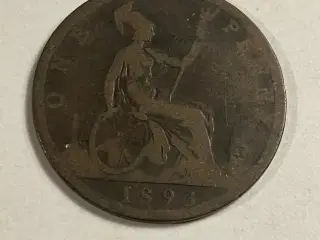 One Penny 1893 England
