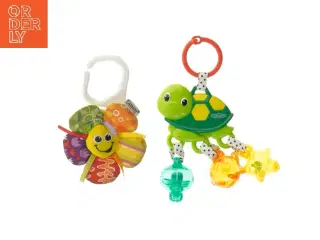 Lamaze blomst og Infantino skildpadde babylegetøj (str. 23 og 18 cm)