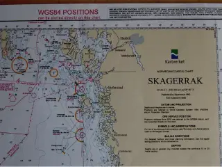 Norsk søkort Kartverket nr.  305 SKAGGERRAK