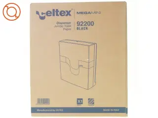 Dispenser jumbo toilet paper mega mini 92200 black fra Celtex (str. 39 x 33 x 13 cm)