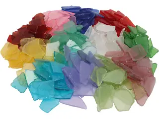 Glasmosaik 3kg - Farverig til kreativt design