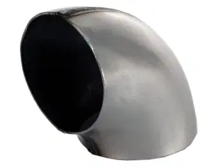 Rustfri svejsebøjning 3" 90 grader