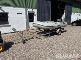 Gummi Båd med trailer Sun marine Sd360