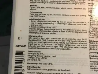 Faxe hvid lud til gulve og træoverflader