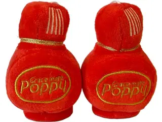 Poppy Plush rød 8x7cm. 2 stk.