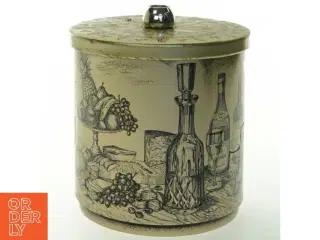 Vintage opbevaringsdåse med låg (str. 16 cm)
