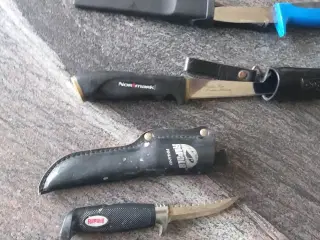 Finsk Rapala og Normark Kniv + Norsk Kongsberg kni