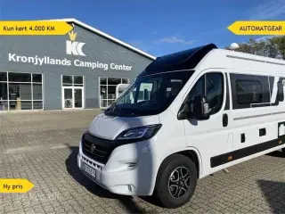 2023 - Euramobil V635 EB Aut.   Eura Mobil V 365 EB automat gear og med to enkelt senge. KUN KØRT 4.000 KM.