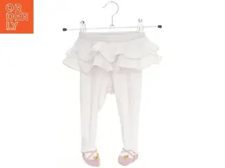 Hvide leggings med flæser og sokker fra H&M (str. 68)