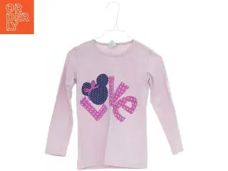 Langærmet T-shirt med motiv (str. 116)