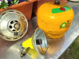 Camping gasflaske + Top brænder !