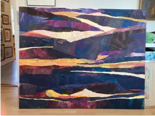 Collage på lærred 