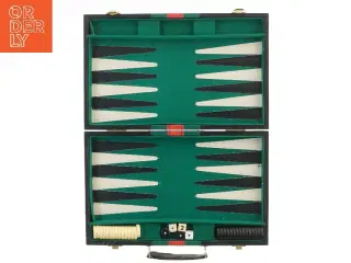 Backgammon sæt i kuffert (str. 37x23 cm)