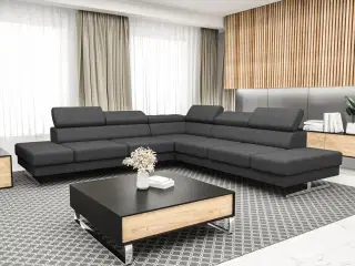 EMPIRE MAX HJØRNESOFA 300X300 Nuancer af grå