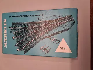 Märklin #5214 tripple elektrisk sporskifte