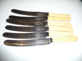 6 smøreknive, fra Sheffield
