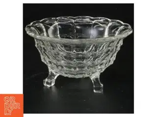 Krystal glas skål (str. 13 x 8 cm)