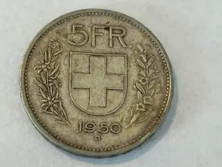 5 Francs Switzerland 1950