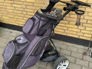 Golfsæt med el-vogn