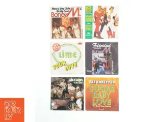 Samling af 7” vinylsingler (str. Ø. 17,5 cm)