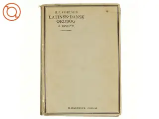 Latinsk-dansk ordbog af S.P.Cortsen