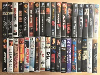 VHS film, 108 stk.