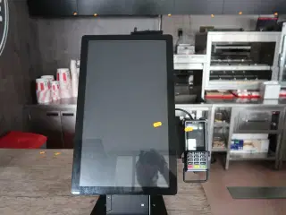 All-in-one touch computer ELO ESY22i5 med bonprinter samt dankortterminal