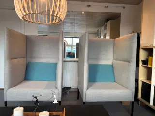 2 lækre design lounge chairs sælges