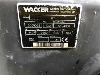 Wacker RT Fjernstyret Råjordskompaktor