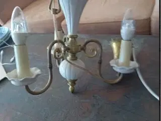 Gammel porcelænslysekrone