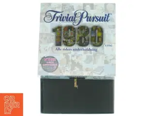 Trivia Pursuit 1980&#39;erne brætspil fra Hasbro (str. 27 x 27 cm)