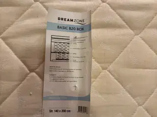 Boxseng 140x200 med topmadras -  Dreamzone