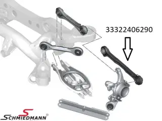 Sporstang bag med bøsninger, passer til både H. eller V.-side (NR14) B33322406290 BMW E87 E90 E91 E92 E93 E81 E82 E87LCI E88 E90LCI E91LCI E92LCI E93