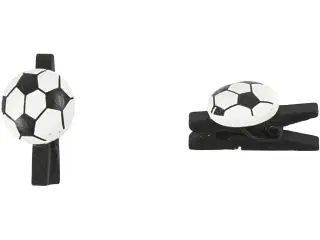 Fodboldklemme, str. 14x25 mm, tykkelse 12 mm, sort, 10stk./ 1 pk.