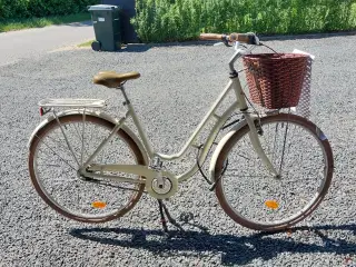 Flødefarvet dame cykel