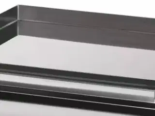 Elektrisk stegeplade 1/2 rillet – krom – dobbelt