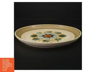 Vintage Denby tallerken med blomsterdesign fra Langley det(str. Ø. 25,5 cm)