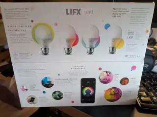 Lifx wifi farveskift led pærer