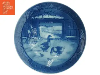 Jule tallerken 1969 fra Royal Copenhagen (str. Diameter, 18,5 cm)