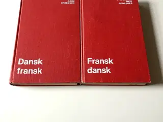 Dansk-fransk + Fransk-dansk. 2 stk. ordbøger (Gyld