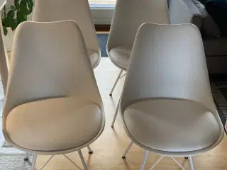Spisebordsstole fra Jysk i hvid