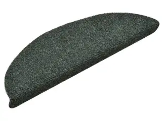 Selvklæbende trappemåtter 15 stk. 56x17x3 cm tuftet grøn