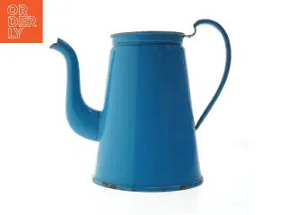 Blå emaljeret tekande, madam Blå (str. Ø. 11,5 cm. længde, 23,5 cm)