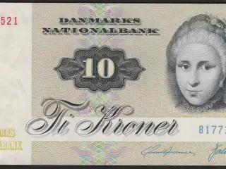 Danmark 10 Kroner B1 1977