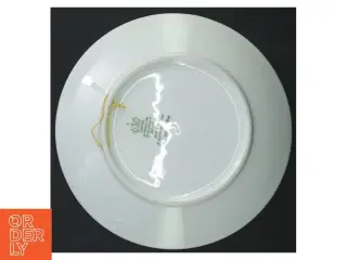 Blå og hvid porcelænsplatte, mors dag 1975