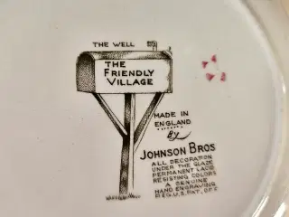 2 tallerkener The Friendly Village, Johnson Bros