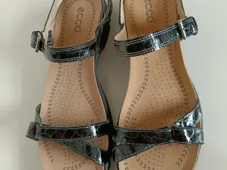 Ecco sort læder sandaler 41str