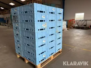 Plastik folde kasser 35 styk