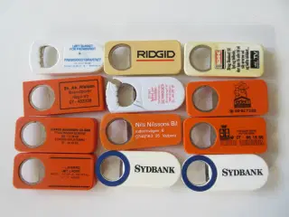 12 oplukker med reklamer på 